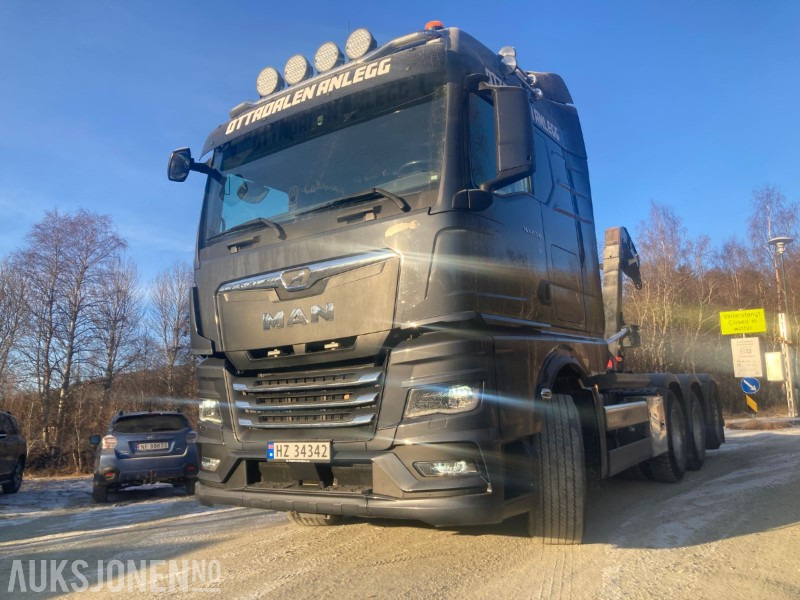 2021 MAN TGX krokbil med dumperkasse og kranflak. 8X4 EURO 6 - 吊钩升降车:图4 2021 MAN TGX krokbil med dumperkasse og kranflak. 8X4 EURO 6 - 吊钩升降车:图4