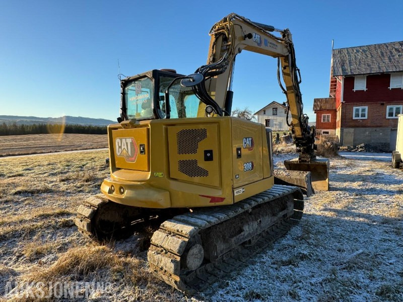 2022 Cat 308CR gravemaskin med gummipads / OilQuick / Engcon tiltrotator / 3 stk skuffer / 1334 timer - 挖掘机:图5 2022 Cat 308CR gravemaskin med gummipads / OilQuick / Engcon tiltrotator / 3 stk skuffer / 1334 timer - 挖掘机:图5