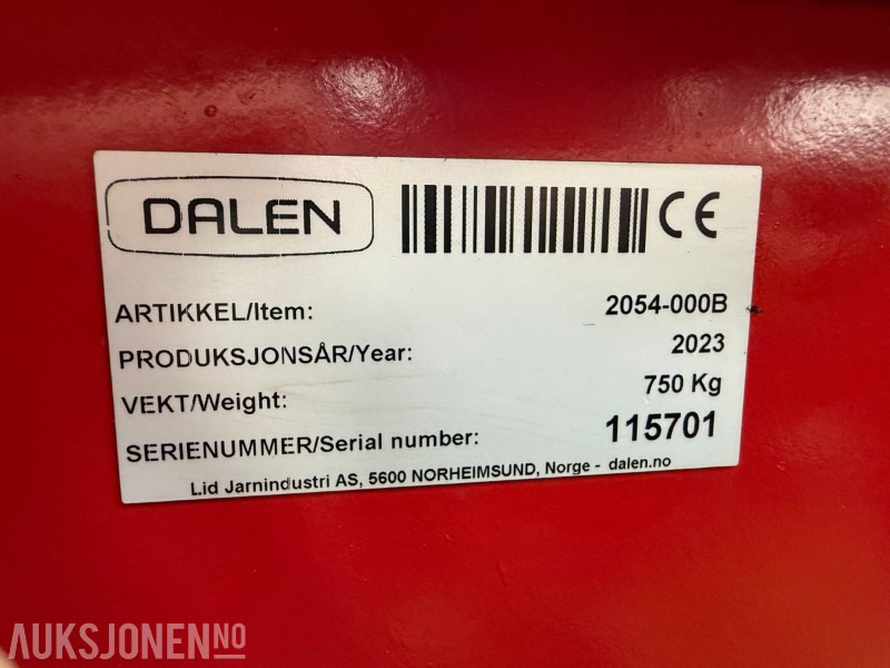 农业机械 2023 Ubrukt Dalen 2054 m/ transp.band, hydr.stokkestativ og sponavsug：图9