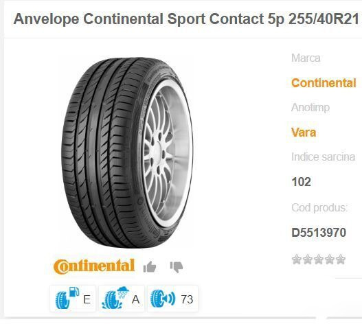 Continental NOI NOU ContisportContact 255 / 40 ZR 21 - 车轮:图1 Continental NOI NOU ContisportContact 255 / 40 ZR 21 - 车轮:图1