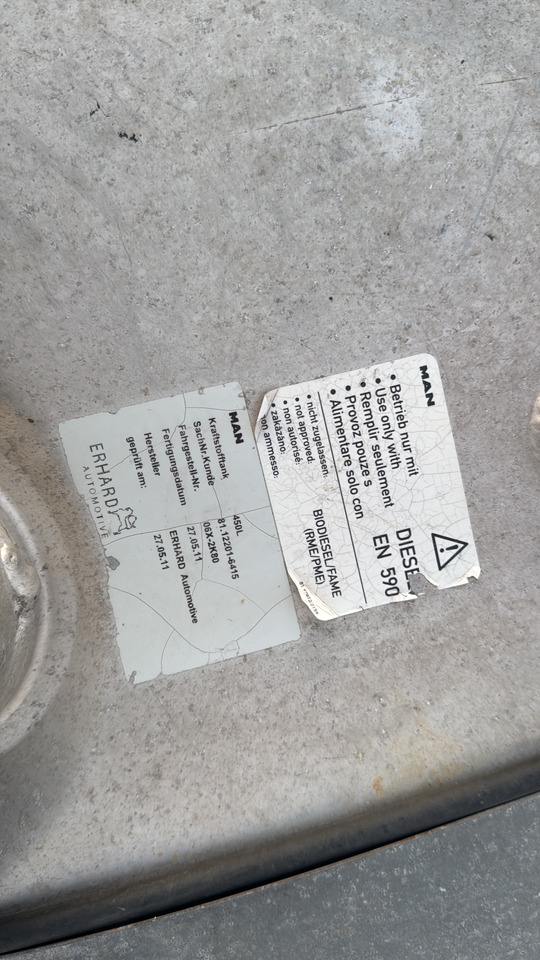 REZERVOR MAN 450 L   MAN TGX truck - 燃料箱 适用于 卡车:图3 REZERVOR MAN 450 L   MAN TGX truck - 燃料箱 适用于 卡车:图3