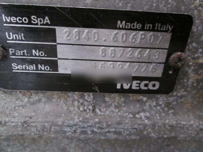 IVECO Daily 2840.6 for IVECO DAILY automobile - 变速箱 适用于 汽车:图5 IVECO Daily 2840.6 for IVECO DAILY automobile - 变速箱 适用于 汽车:图5