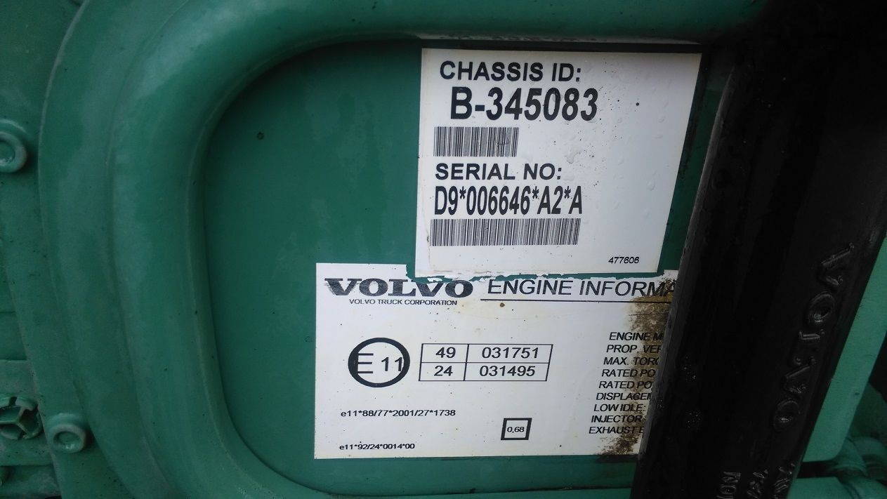 Volvo D9A 260 300 340   Volvo FM - 发动机 适用于 卡车:图4 Volvo D9A 260 300 340   Volvo FM - 发动机 适用于 卡车:图4