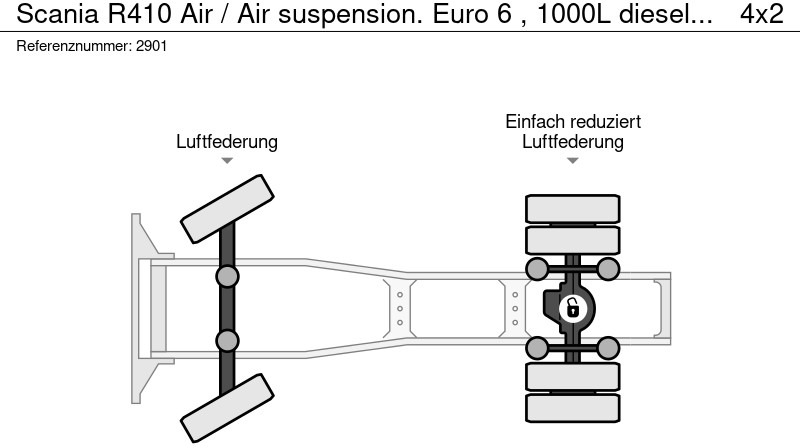 牵引车 Scania R410 Air / Air suspension. Euro 6 , 1000L diesel Tank.：图18