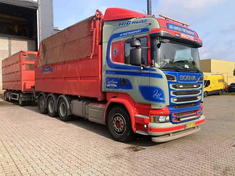 Scania R580 V8 Inkl Palfinger Epsilon Crane. 3 way tipper. Air/ Air suspension. inkl Trailer - 翻斗车:图2 Scania R580 V8 Inkl Palfinger Epsilon Crane. 3 way tipper. Air/ Air suspension. inkl Trailer - 翻斗车:图2