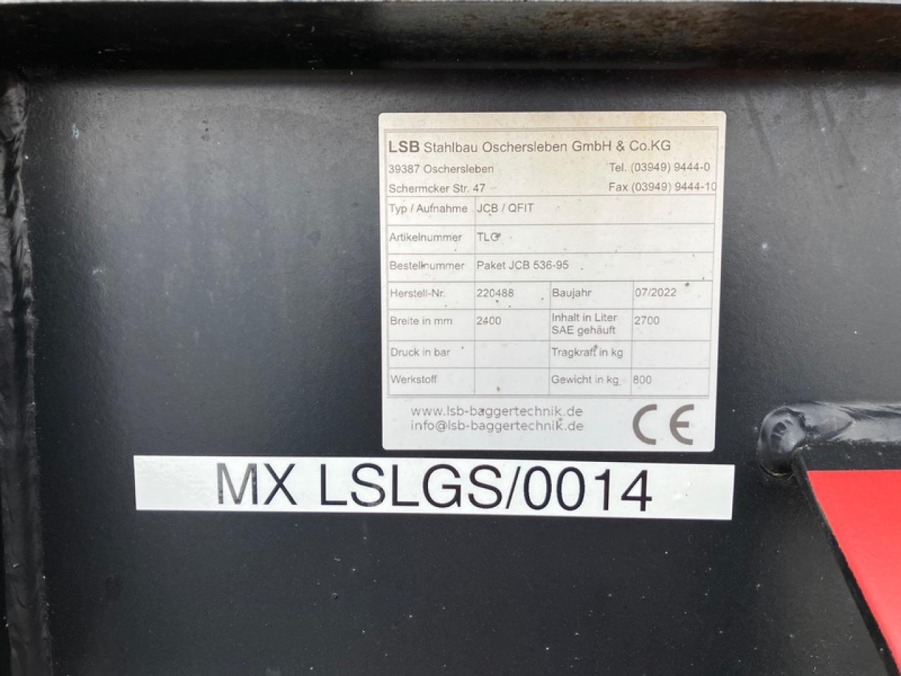 JCB LSB LEICHTGUTSCHAUFEL JCB Q-FIT - 铲斗:图2 JCB LSB LEICHTGUTSCHAUFEL JCB Q-FIT - 铲斗:图2