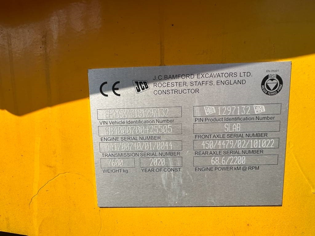 JCB 3 CX - 反铲装载机:图3 JCB 3 CX - 反铲装载机:图3