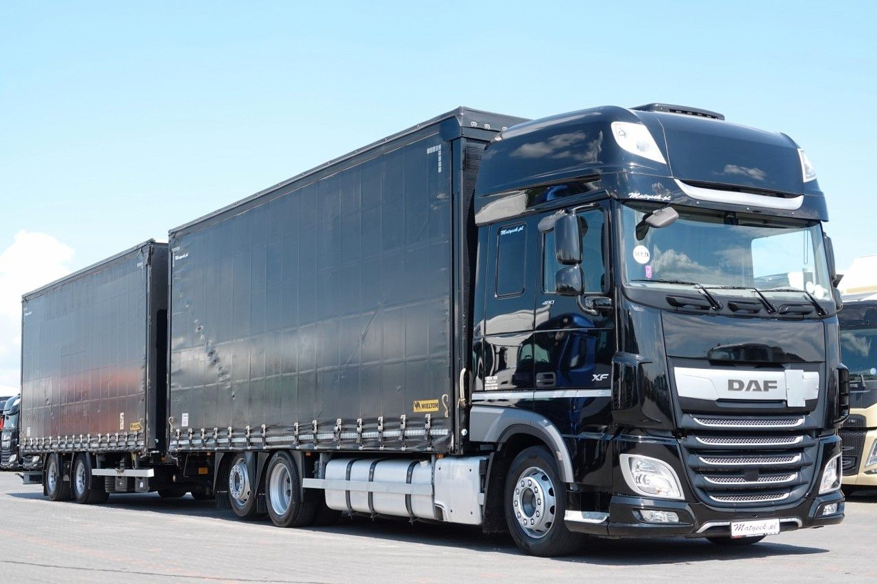 DAF XF 480 / ZESTAW TANDEM / 120 M3 / PRZEJAZDOWY / - 侧帘卡车:图1 DAF XF 480 / ZESTAW TANDEM / 120 M3 / PRZEJAZDOWY / - 侧帘卡车:图1