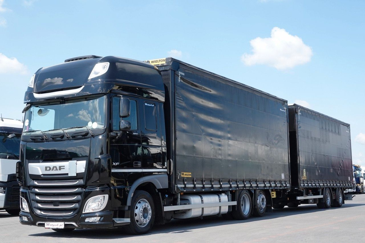 DAF XF 480 / ZESTAW TANDEM / 120 M3 / PRZEJAZDOWY / - 侧帘卡车:图2 DAF XF 480 / ZESTAW TANDEM / 120 M3 / PRZEJAZDOWY / - 侧帘卡车:图2