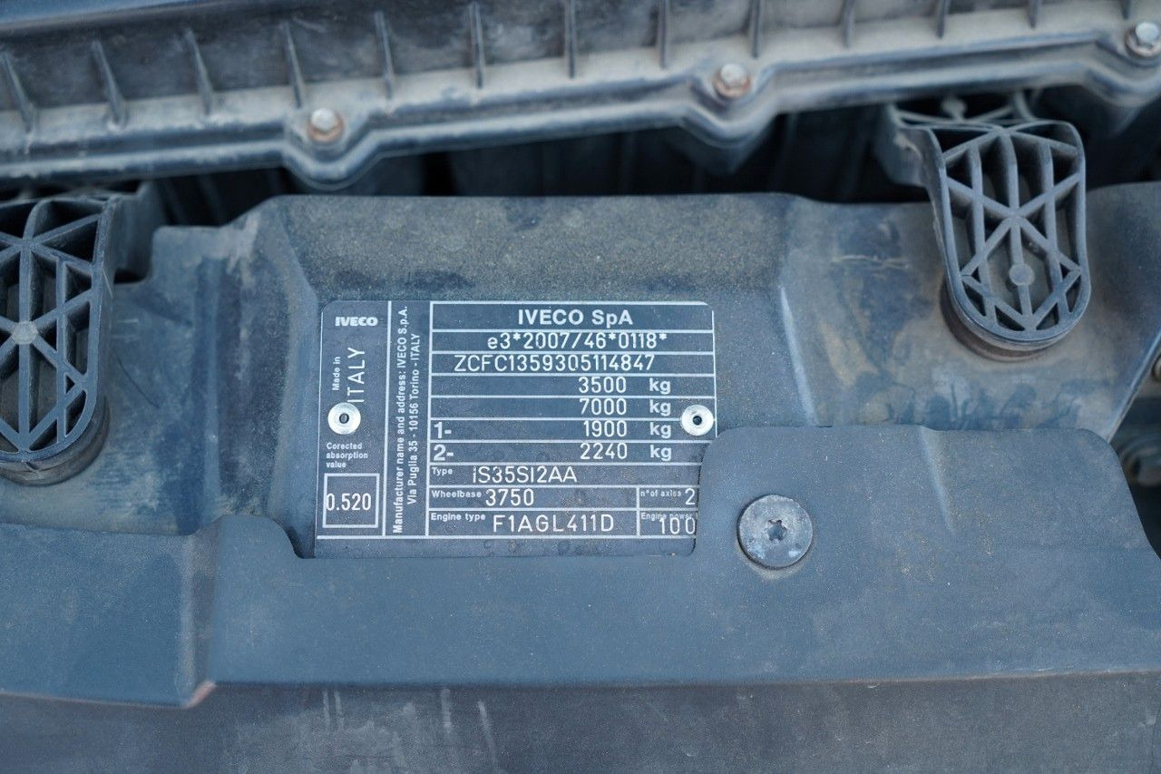 车载空中平台 Iveco DAILY 35-120 / ZWYŻKA / PODNOŚNIK KOSZOWY  20 ME：图18