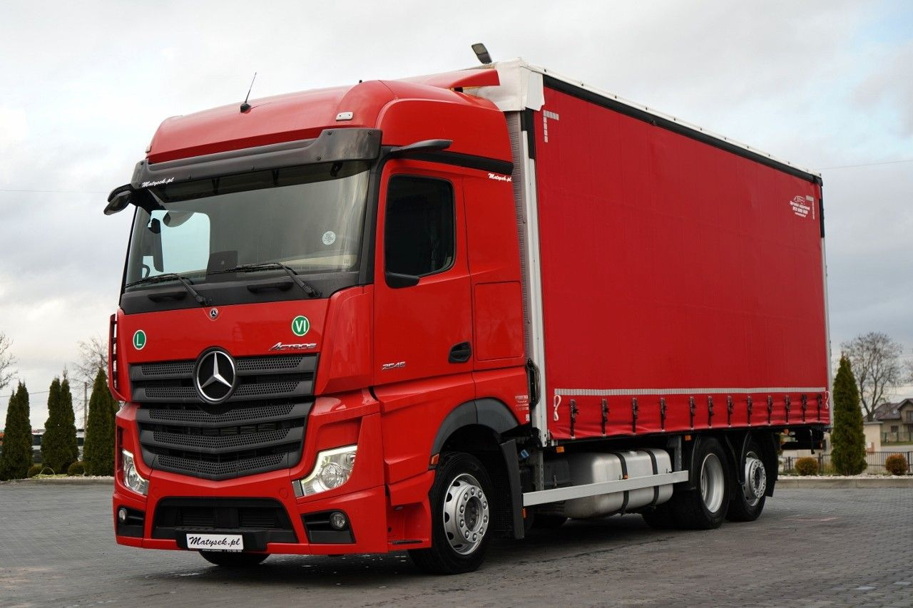 Mercedes-Benz ACTROS / 2545 / SOLÓWKA / 6x2 / I-PARK COOL / - 侧帘卡车:图1 Mercedes-Benz ACTROS / 2545 / SOLÓWKA / 6x2 / I-PARK COOL / - 侧帘卡车:图1