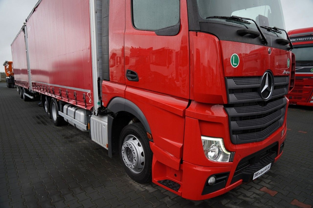 Mercedes-Benz ACTROS 2545 / ZESTAW TANDEM 120 M3 / PRZEJAZDOWY - 侧帘卡车:图5 Mercedes-Benz ACTROS 2545 / ZESTAW TANDEM 120 M3 / PRZEJAZDOWY - 侧帘卡车:图5
