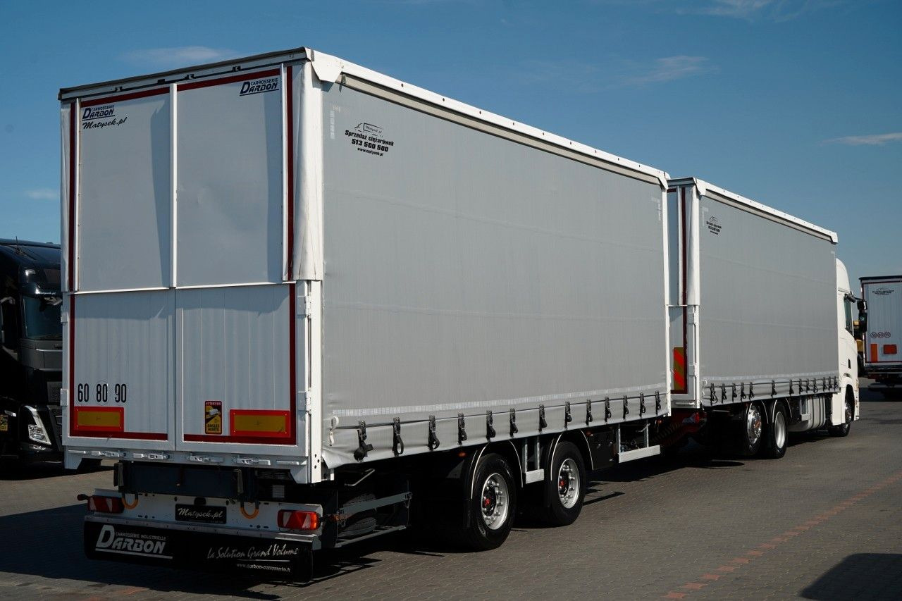 Scania R 450 / ZESTAW TANDEM 120 M3 / PRZEJAZDOWY / OŚ - 侧帘卡车:图4 Scania R 450 / ZESTAW TANDEM 120 M3 / PRZEJAZDOWY / OŚ - 侧帘卡车:图4