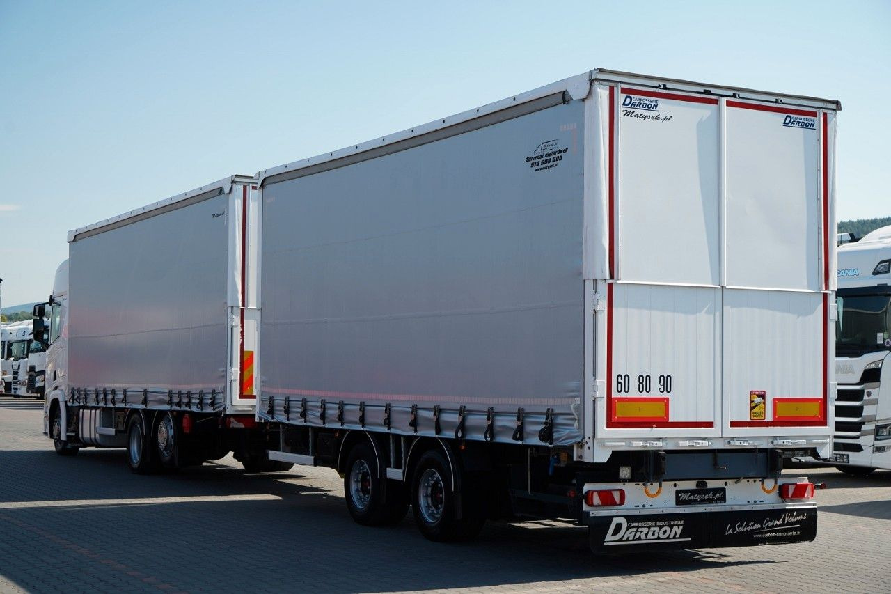 Scania R 450 / ZESTAW TANDEM 120 M3 / PRZEJAZDOWY / OŚ - 侧帘卡车:图3 Scania R 450 / ZESTAW TANDEM 120 M3 / PRZEJAZDOWY / OŚ - 侧帘卡车:图3