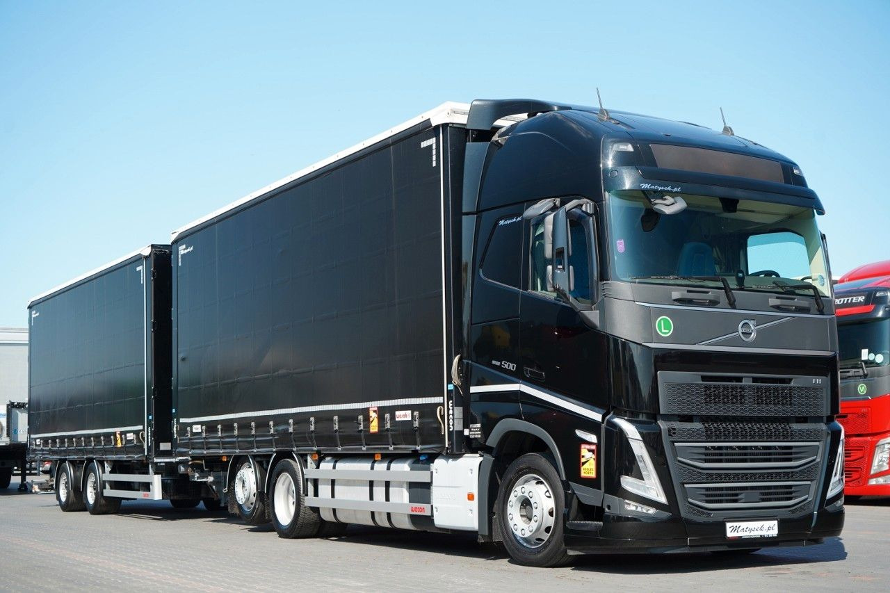Volvo FH 500 / I-SAVE / XL / ZESTAW TANDEM PRZEJAZDOWY - 侧帘卡车:图1 Volvo FH 500 / I-SAVE / XL / ZESTAW TANDEM PRZEJAZDOWY - 侧帘卡车:图1