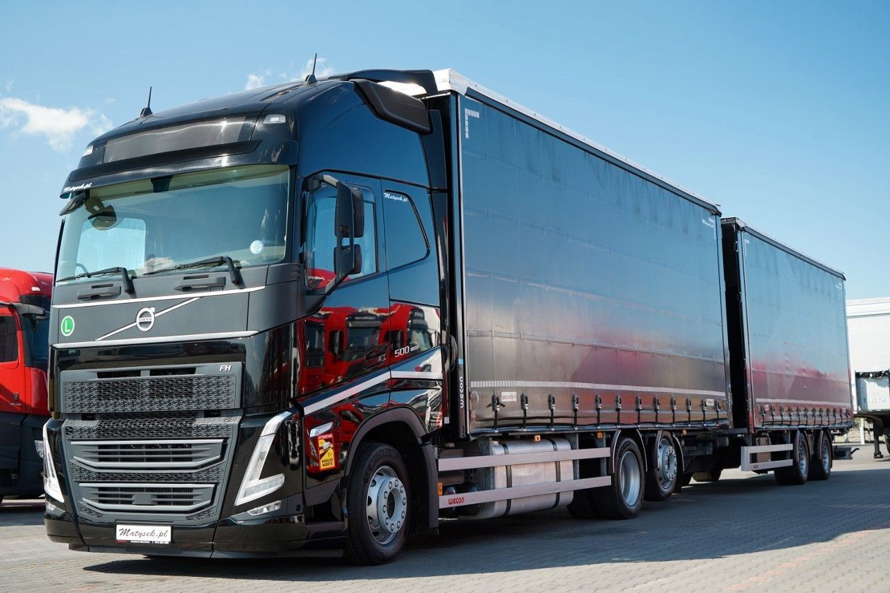 Volvo FH 500 / I-SAVE / XL / ZESTAW TANDEM PRZEJAZDOWY - 侧帘卡车:图2 Volvo FH 500 / I-SAVE / XL / ZESTAW TANDEM PRZEJAZDOWY - 侧帘卡车:图2