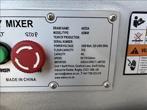 食品机械 Adexa ADM40 Planetary mixer：图6