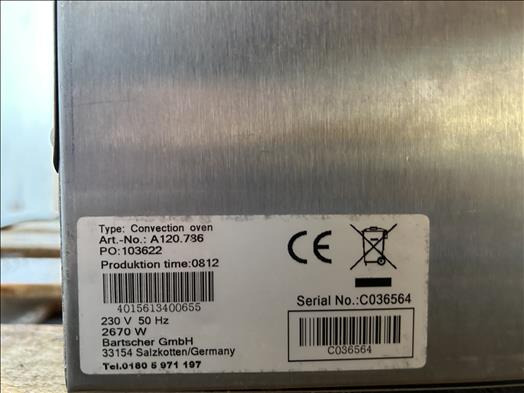 Bartscher A120 Convection oven - 烘焙设备:图4 Bartscher A120 Convection oven - 烘焙设备:图4