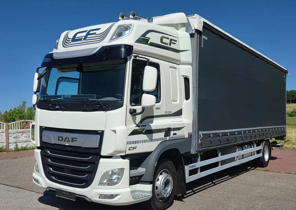 DAF CF290/CF320/FIRANKA/WINDA DHOLLANDIA / E6/JEDEN WŁAŚCICIEL/SPROWADZONY/22PALETY/2019/PODNOSZONY DACH/ JAK NOWY - 侧帘卡车:图2 DAF CF290/CF320/FIRANKA/WINDA DHOLLANDIA / E6/JEDEN WŁAŚCICIEL/SPROWADZONY/22PALETY/2019/PODNOSZONY DACH/ JAK NOWY - 侧帘卡车:图2