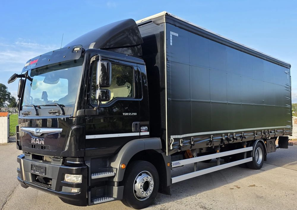 MAN TGM 12.290 / 15.290 / E6/ FIRANKA /BOCZNE DRZWI / BURTO-FIRANKA / 18PALET / WINDA / NISKI PRZEBIEG / 2018/ CAŁY NA PODUSZKACH / SERWISOWANY - 侧帘卡车:图1 MAN TGM 12.290 / 15.290 / E6/ FIRANKA /BOCZNE DRZWI / BURTO-FIRANKA / 18PALET / WINDA / NISKI PRZEBIEG / 2018/ CAŁY NA PODUSZKACH / SERWISOWANY - 侧帘卡车:图1