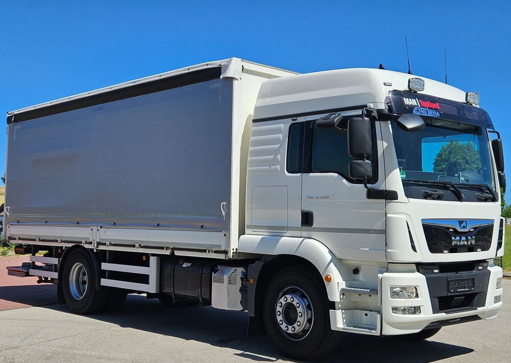 MAN TGM 15.290/E6/FIRANKA/BURTO-FIRANKA/SZKOŁA JAZDY/MAŁY ROZSTAW OSI/16PALET/WINDA/NISKI PRZEBIEG/2019/SERWISOWANY/JAK NOWY - 侧帘卡车:图2 MAN TGM 15.290/E6/FIRANKA/BURTO-FIRANKA/SZKOŁA JAZDY/MAŁY ROZSTAW OSI/16PALET/WINDA/NISKI PRZEBIEG/2019/SERWISOWANY/JAK NOWY - 侧帘卡车:图2