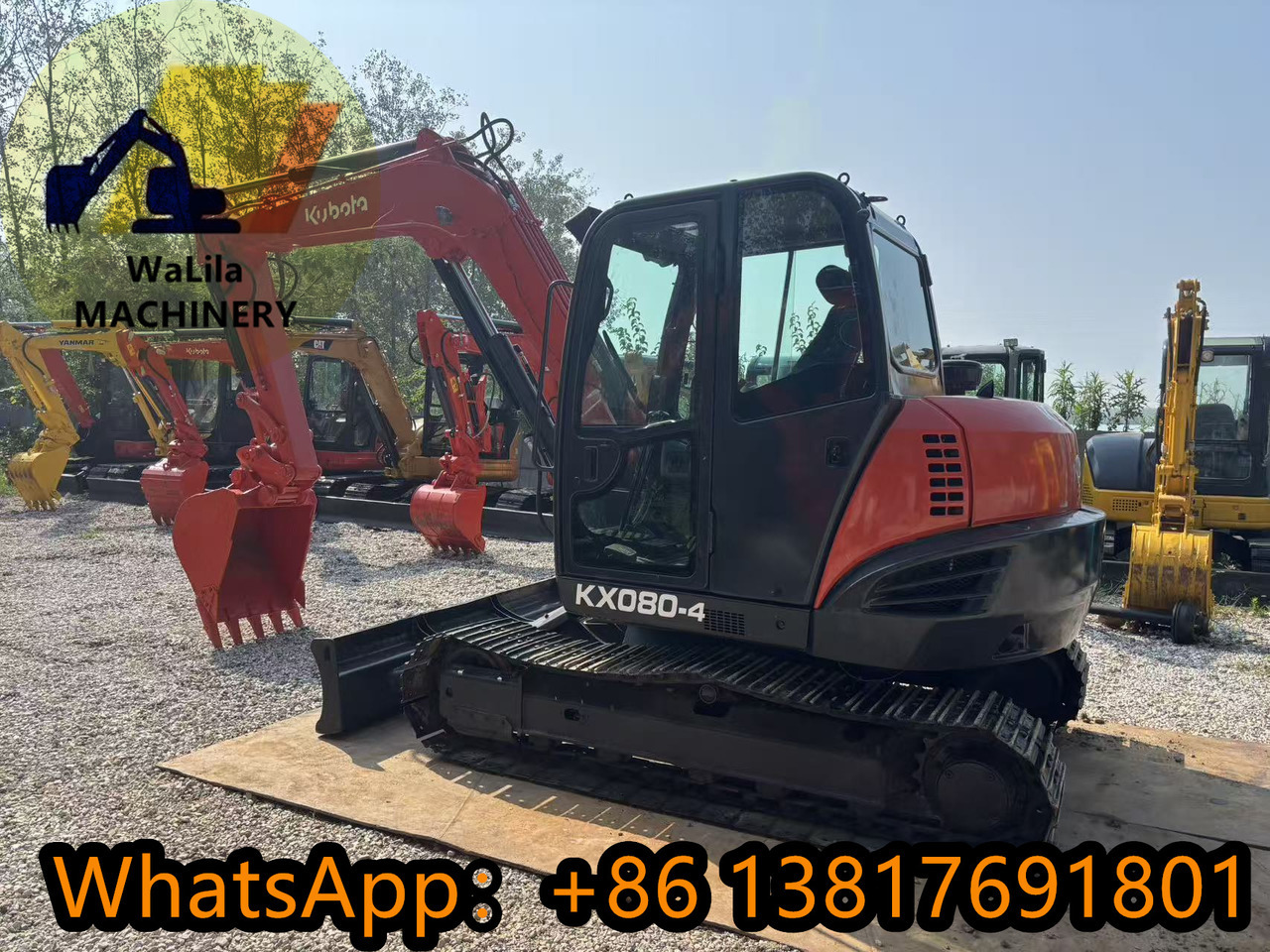 KUBOTA KX080 - 小型挖掘机:图1 KUBOTA KX080 - 小型挖掘机:图1