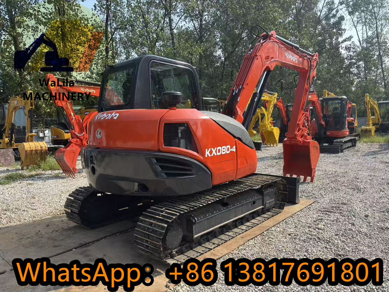 KUBOTA KX080 - 小型挖掘机:图4 KUBOTA KX080 - 小型挖掘机:图4