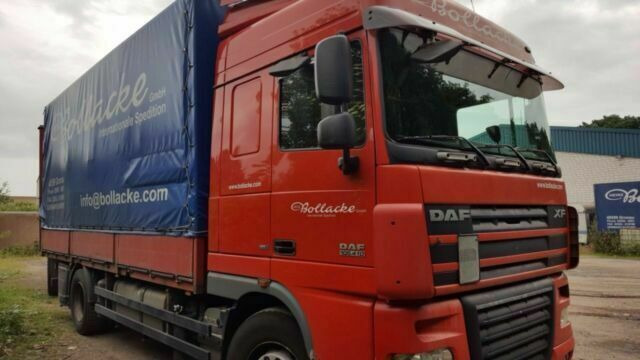 DAF 105-410 XF Plane Spriegel German Truck - 侧帘卡车:图1 DAF 105-410 XF Plane Spriegel German Truck - 侧帘卡车:图1