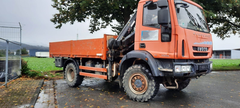 Iveco ML110-220 4x4 mit Kran+Funk - 栏板式/ 平板卡车, 起重车:图1 Iveco ML110-220 4x4 mit Kran+Funk - 栏板式/ 平板卡车, 起重车:图1