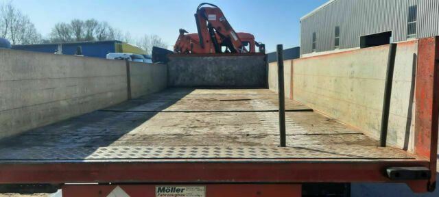 MAN ME18.284 mit Kran Not Aus Hiab 122B - 栏板式/ 平板卡车, 起重车:图5 MAN ME18.284 mit Kran Not Aus Hiab 122B - 栏板式/ 平板卡车, 起重车:图5
