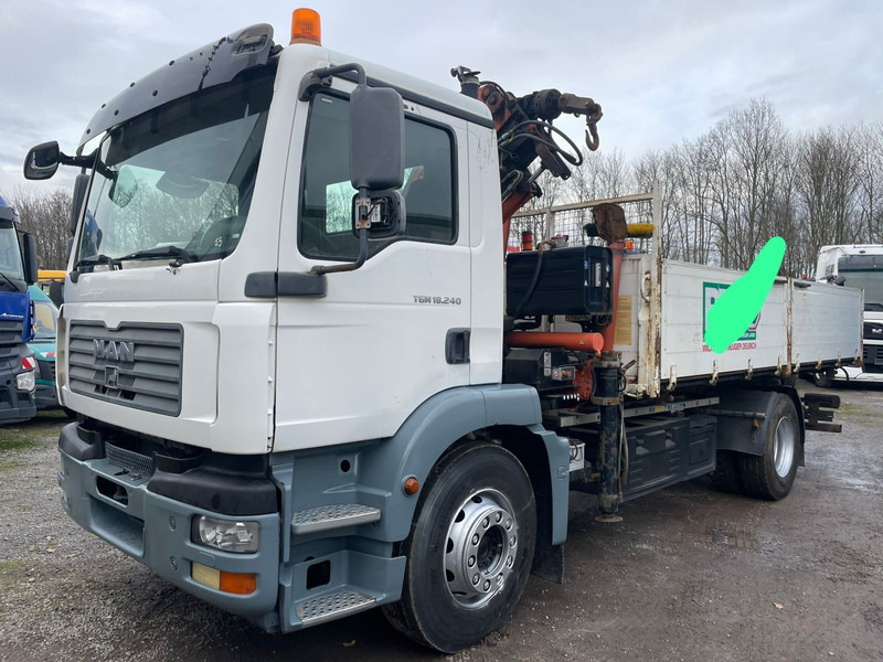 MAN TGM 18.240PS 4x2 3.S-Kipper mit Kran - 翻斗车, 起重车:图1 MAN TGM 18.240PS 4x2 3.S-Kipper mit Kran - 翻斗车, 起重车:图1