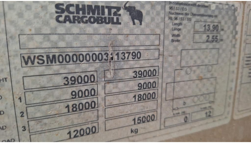 Schmitz Cargobull Pritsche Plane Bahn,Steckrungen - 侧帘半拖车:图5 Schmitz Cargobull Pritsche Plane Bahn,Steckrungen - 侧帘半拖车:图5