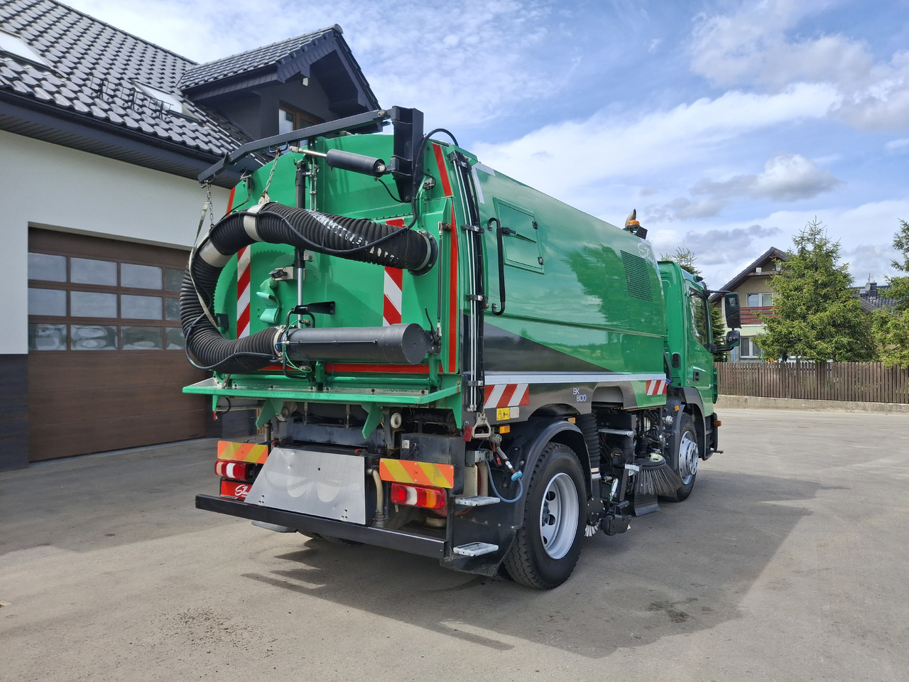 道路清扫机 MERCEDES-BENZ Atego 1523 Zamiatarka Kehrmaschine Schmidt SK600 Karcher 2 Motoren Euro 6 PM10 Rura Do Liści：图6