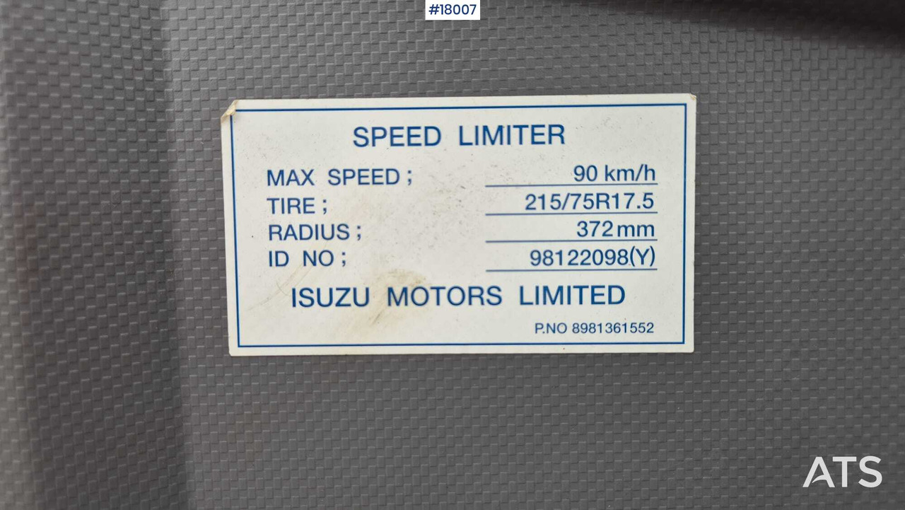 栏板式/ 平板卡车, 起重车 Car ISUZU N2R (2013) platform with HDS DN 4.0/2 (2021)：图20