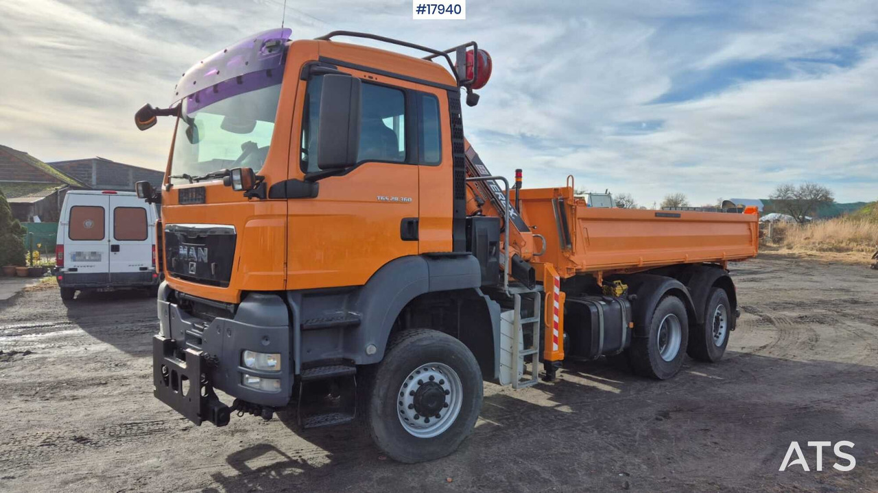 Tipper/sand spreader with HDS - MAN TGS 28.360 6x4 (2008) - 翻斗车, 起重车:图1 Tipper/sand spreader with HDS - MAN TGS 28.360 6x4 (2008) - 翻斗车, 起重车:图1
