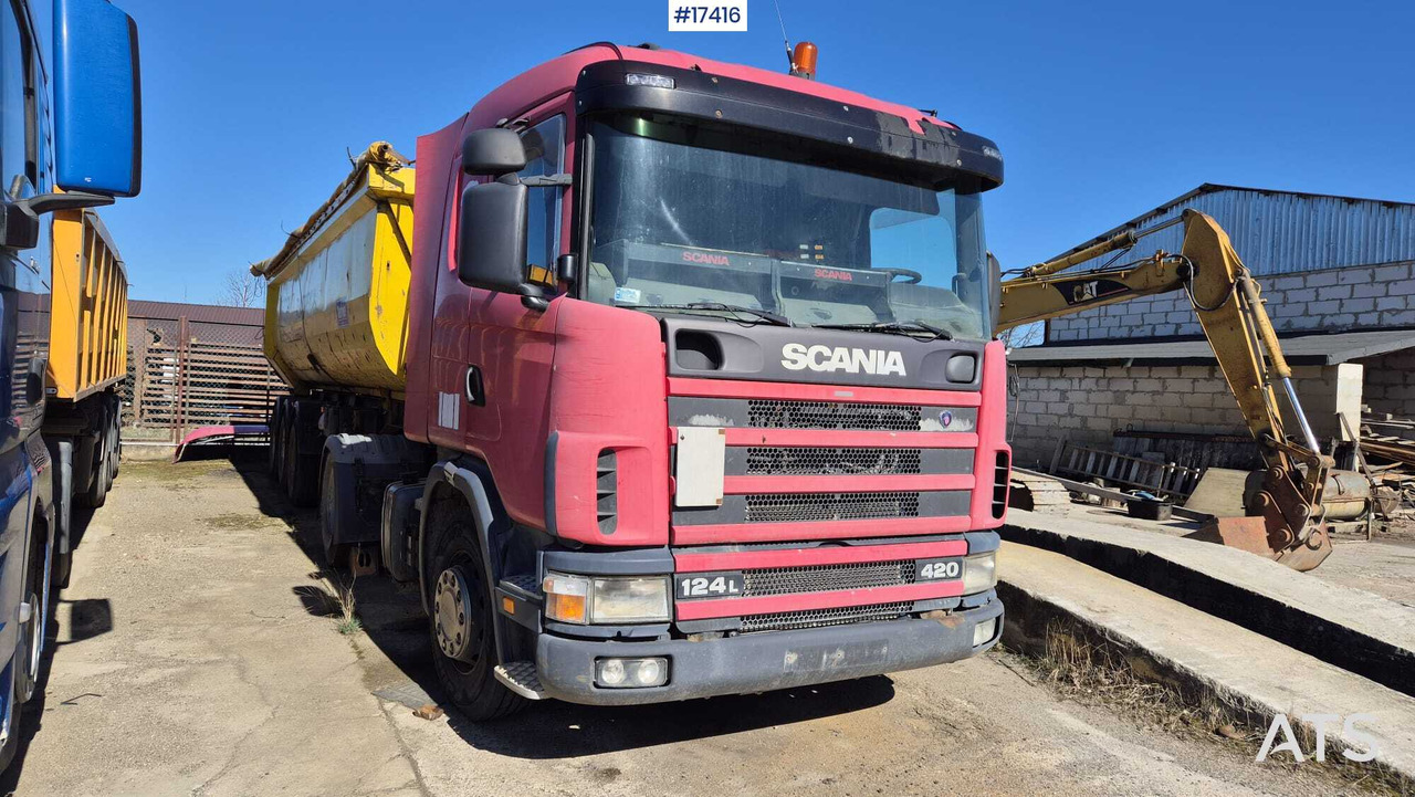 Tractor SCANIA 124L 420KM (2003) + BERGER tipper semi-trailer (2007) - 牵引车, 翻斗半拖车:图2 Tractor SCANIA 124L 420KM (2003) + BERGER tipper semi-trailer (2007) - 牵引车, 翻斗半拖车:图2