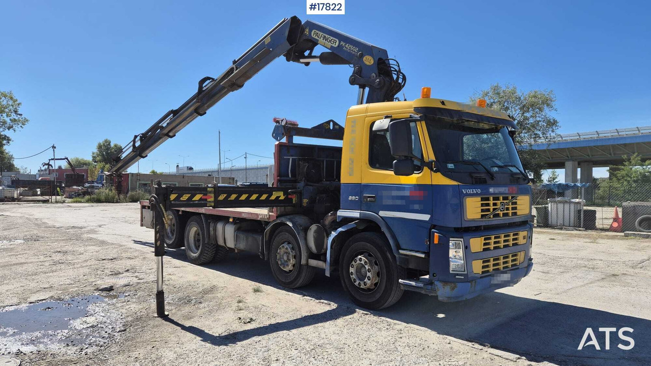 Truck VOLVO FM12 HDS - PALFINGER PK 42502 - 栏板式/ 平板卡车, 起重车:图1 Truck VOLVO FM12 HDS - PALFINGER PK 42502 - 栏板式/ 平板卡车, 起重车:图1