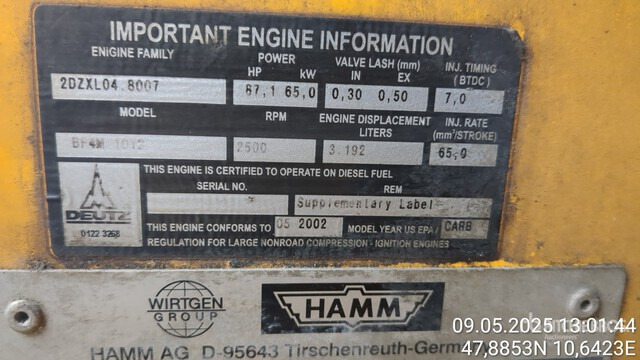 2002 Hamm DV08V Super Double Drum Roller - 压路机:图3 2002 Hamm DV08V Super Double Drum Roller - 压路机:图3