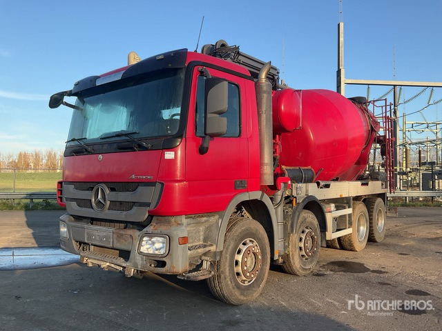 2010 Mercedes-Benz Actros 3341 8x4 Twin-Steer Mixer Truck - 搅拌泵卡车:图2 2010 Mercedes-Benz Actros 3341 8x4 Twin-Steer Mixer Truck - 搅拌泵卡车:图2