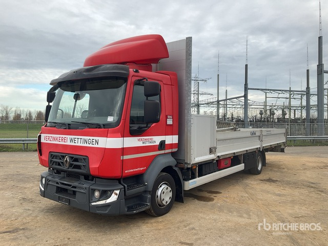 Renault Midlum 240 D12 Flatbed Truck with Crane - 栏板式/ 平板卡车, 起重车:图1 Renault Midlum 240 D12 Flatbed Truck with Crane - 栏板式/ 平板卡车, 起重车:图1