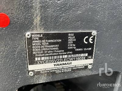 YANMAR SV22CR BL P4M C (Unused) - 小型挖掘机:图2 YANMAR SV22CR BL P4M C (Unused) - 小型挖掘机:图2