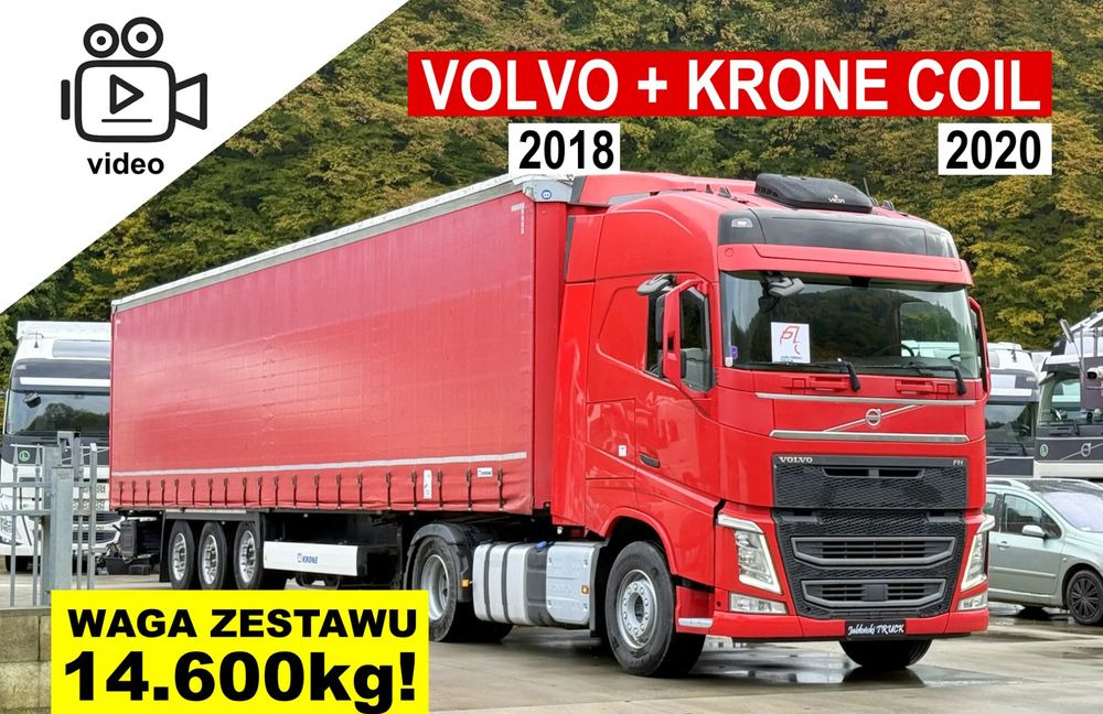 Volvo FH // Standard 2018 Rok // Klima Postojowa // I-shift // + Naczepa Krone Coilmulde 2020 Rok // Oś podnoszona // Super Stan !!! - 牵引车, 侧帘半拖车:图1 Volvo FH // Standard 2018 Rok // Klima Postojowa // I-shift // + Naczepa Krone Coilmulde 2020 Rok // Oś podnoszona // Super Stan !!! - 牵引车, 侧帘半拖车:图1
