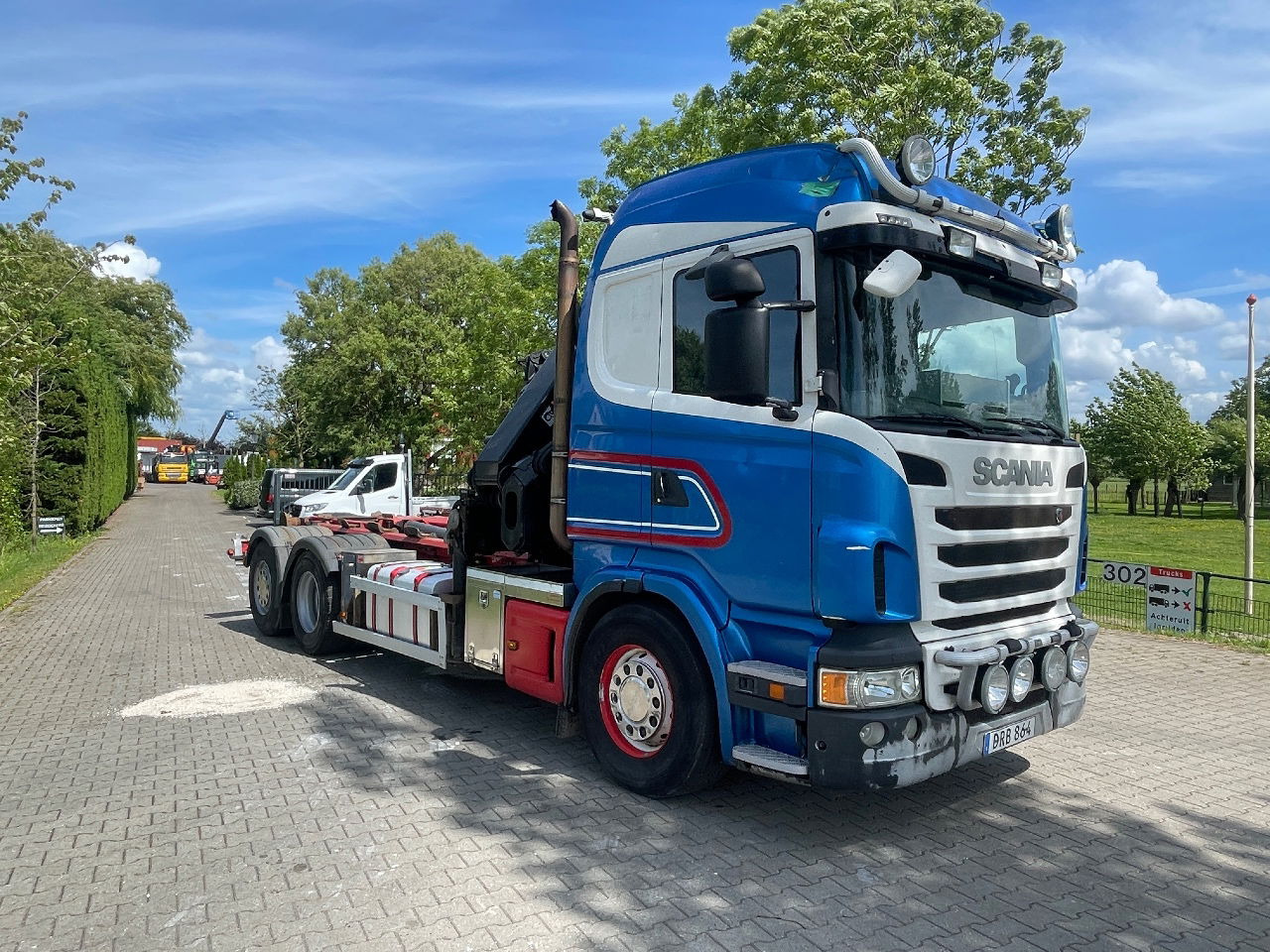 Scania R480 with hiab hookloader and hiab 262 EP5 with remote crane 2019 - 集装箱运输车/ 可拆卸车身的卡车, 起重车:图4 Scania R480 with hiab hookloader and hiab 262 EP5 with remote crane 2019 - 集装箱运输车/ 可拆卸车身的卡车, 起重车:图4