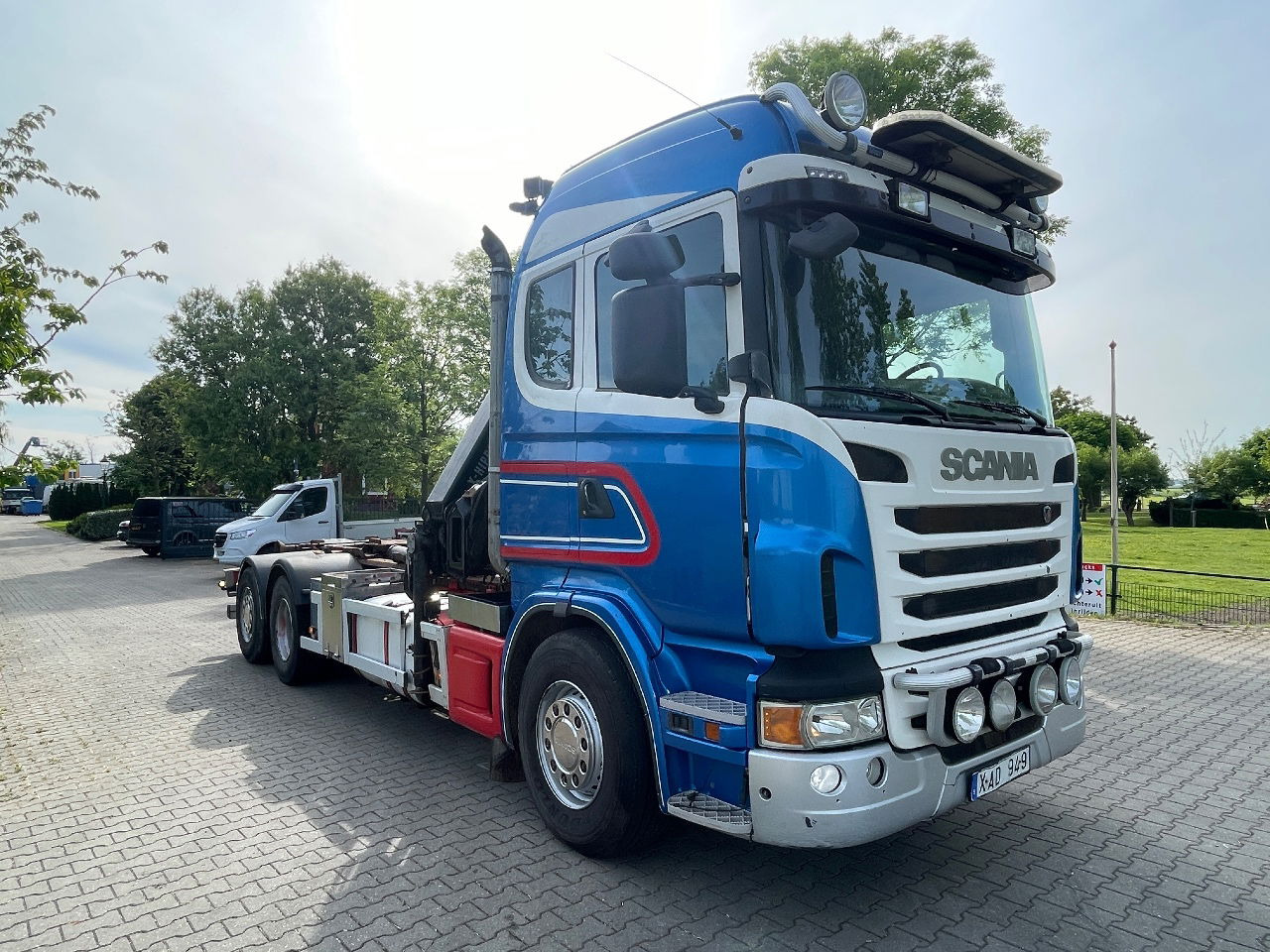 Scania R480 - 集装箱运输车/ 可拆卸车身的卡车, 起重车:图5 Scania R480 - 集装箱运输车/ 可拆卸车身的卡车, 起重车:图5