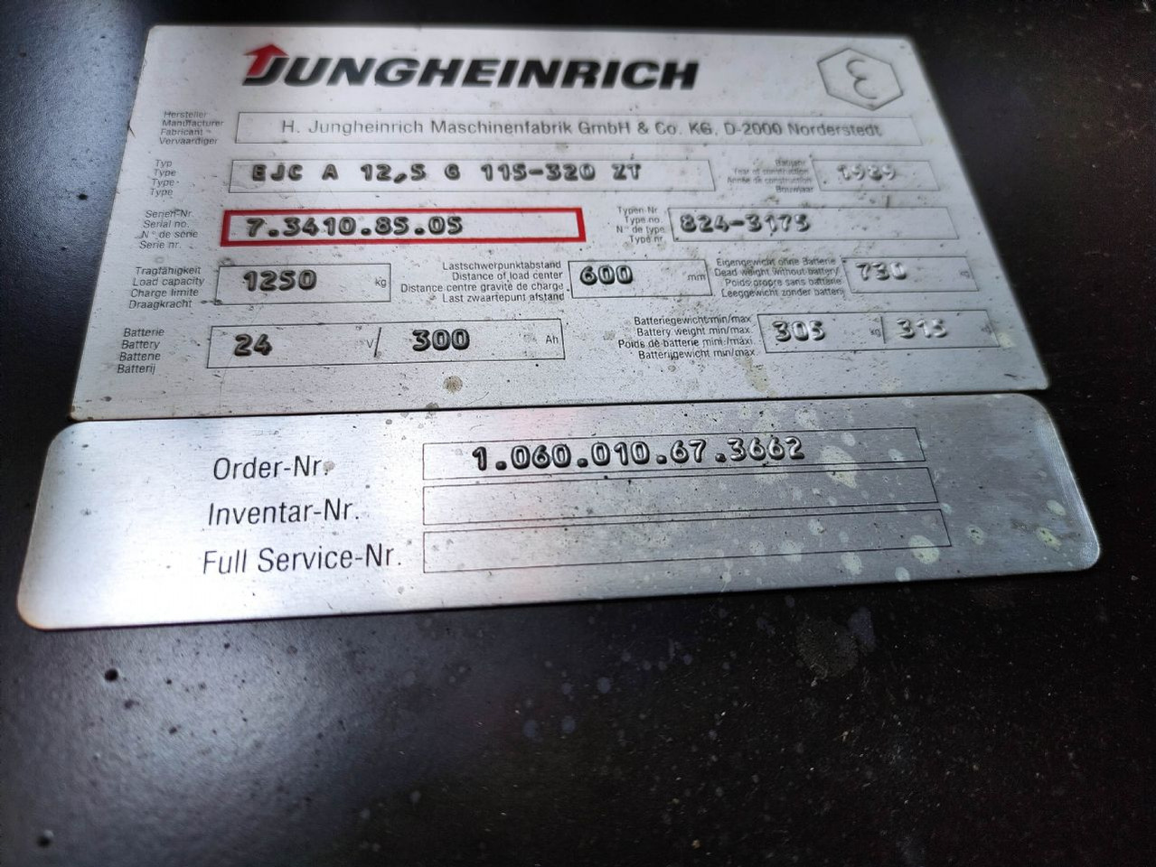 Jungheinrich EJC A12.5 G - 堆垛机:图5 Jungheinrich EJC A12.5 G - 堆垛机:图5