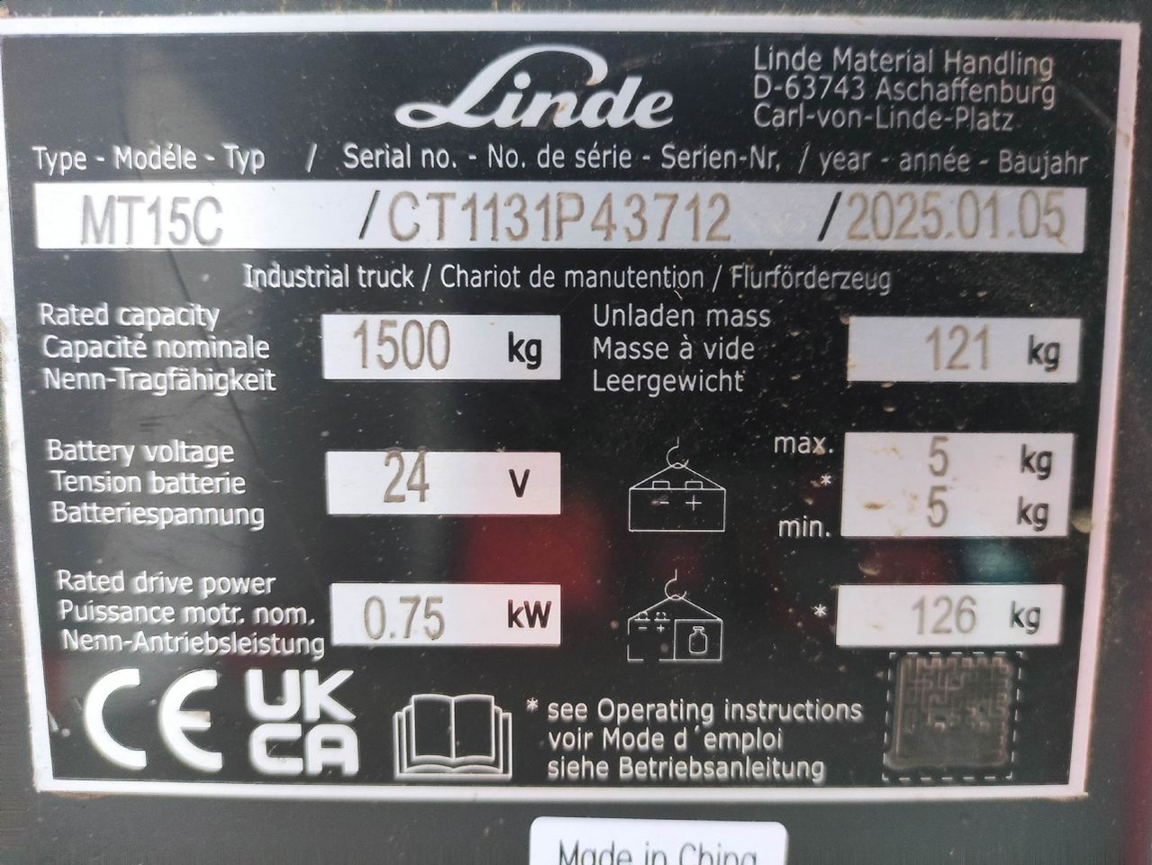 Linde MT15C - 码垛车:图5 Linde MT15C - 码垛车:图5
