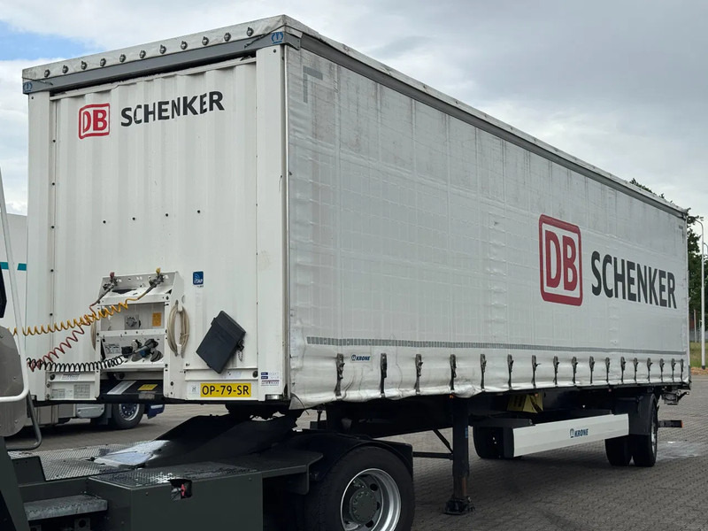 侧帘半拖车 Krone City trailer met schuifzeilen / 2500 Laadklep / Stuur-as / APK：图8