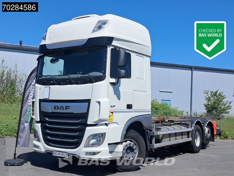 DAF XF 450 6X2 BDF SSC Retarder 2x Tanks Liftachse Standklima LED ACC Euro 6 - 集装箱运输车/ 可拆卸车身的卡车:图1 DAF XF 450 6X2 BDF SSC Retarder 2x Tanks Liftachse Standklima LED ACC Euro 6 - 集装箱运输车/ 可拆卸车身的卡车:图1