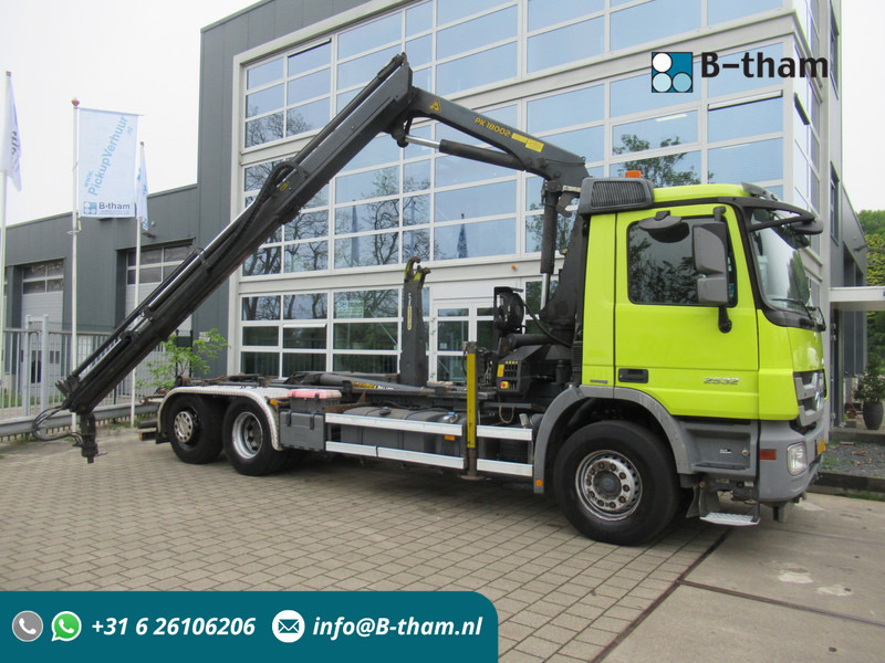 Mercedes-Benz Actros 2532 LTNLA 6X2 Hooklift + Crane, Haak - Kraan - 吊钩升降车, 起重车:图1 Mercedes-Benz Actros 2532 LTNLA 6X2 Hooklift + Crane, Haak - Kraan - 吊钩升降车, 起重车:图1