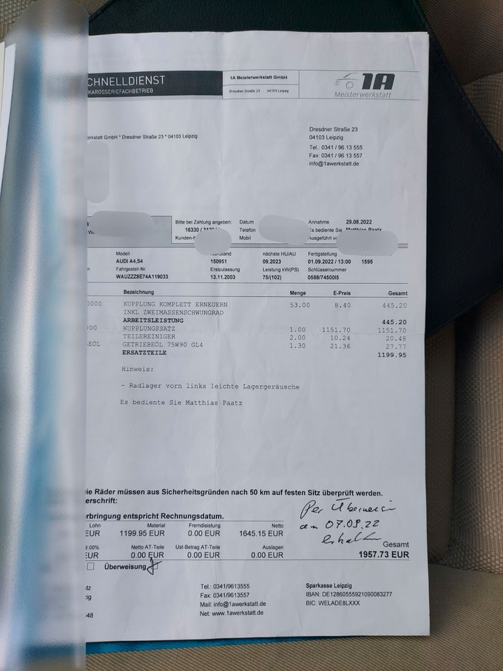 Audi A4 1.6 Limousine Klima Sitzheiz. PDC AHK - 轿车:图3 Audi A4 1.6 Limousine Klima Sitzheiz. PDC AHK - 轿车:图3